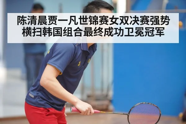 陈清晨贾一凡世锦赛女双决赛强势横扫韩国组合最终成功卫冕冠军